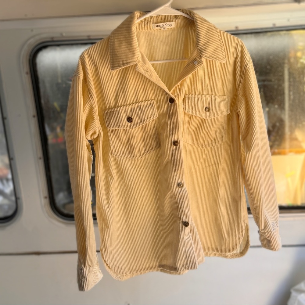 Workshop Republic Clothing Tan Corduroy Shirt